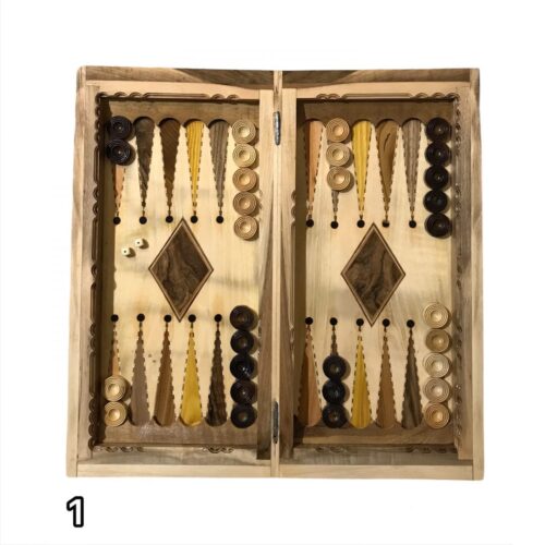 تخته نرد لبه کتابی طرح لوزی