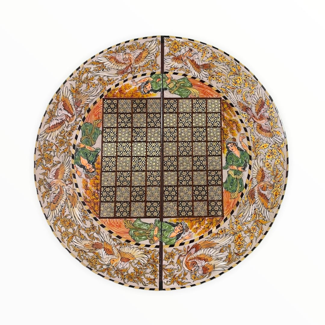 تخته نرد خاتم طرح انیران