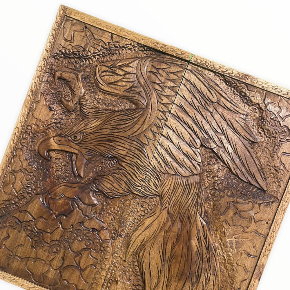 تخته نرد منبت طرح عقاب کد4037
