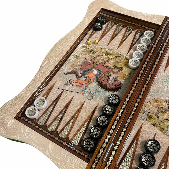 تخته نرد خاتم دالبر چوگان