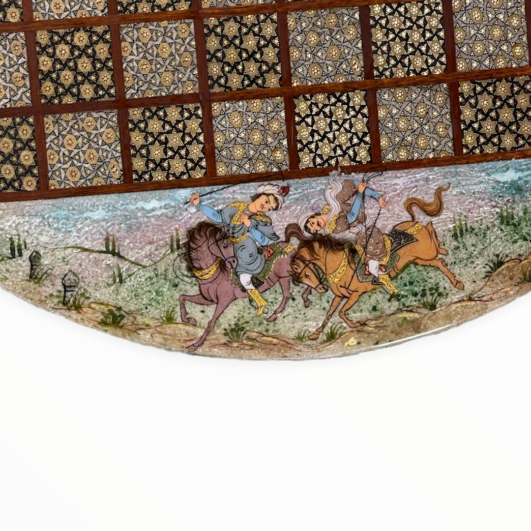 تخته نرد خاتم گرد چوگان کد4039