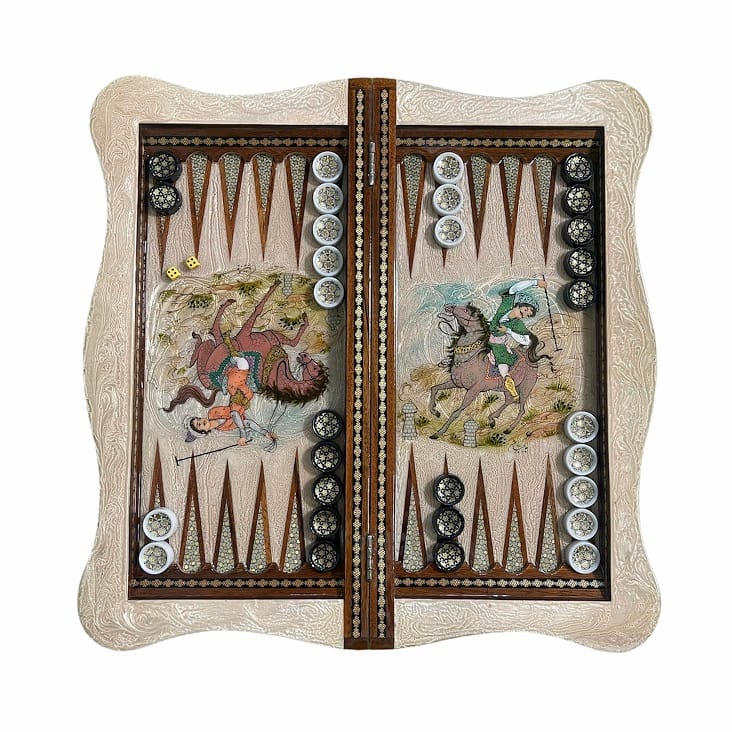 تخته نرد خاتم دالبر چوگان