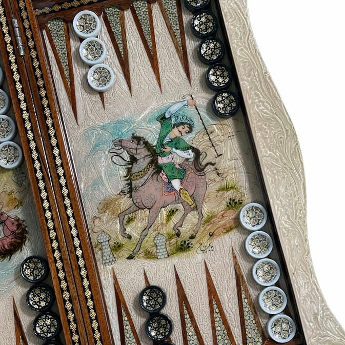 تخته نرد خاتم دالبر چوگان