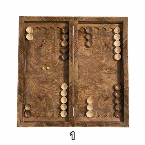 تخته نرد دوبازی چوب گردو کد 3106