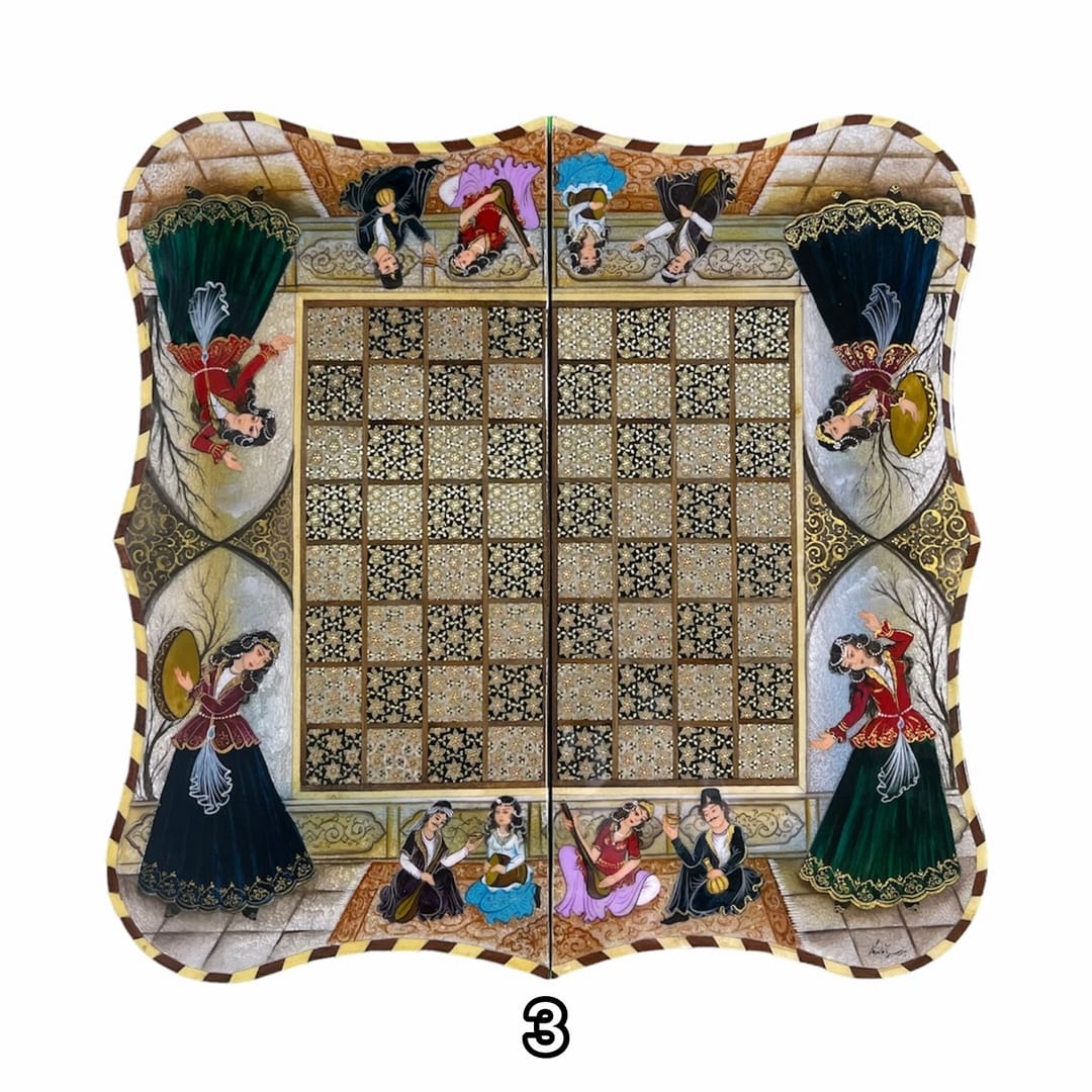 تخته نرد خاتم دالبر لیلی و مجنون کد 3112