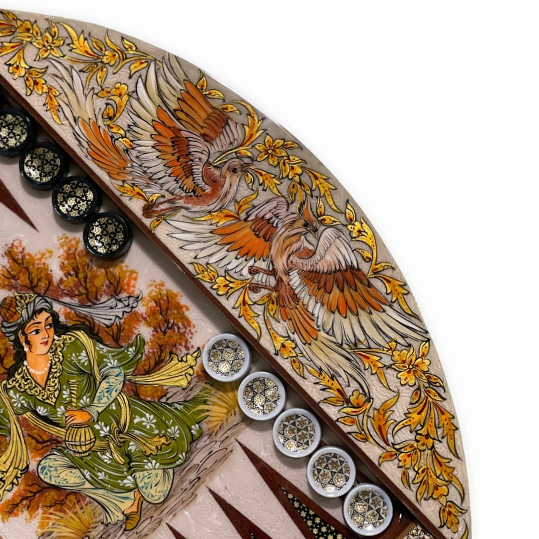 تخته نرد خاتم طرح انیران