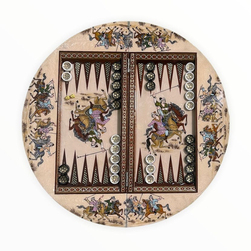 تخته نرد خاتم گرد چوگان