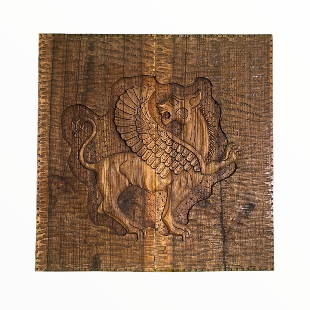 تخته نرد منبت طرح مهر کوروش کد4030