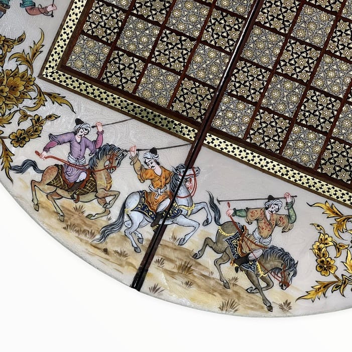 تخته نرد خاتم گرد چوگان