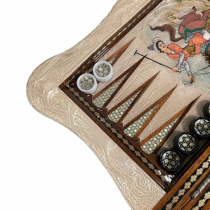 تخته نرد خاتم دالبر چوگان