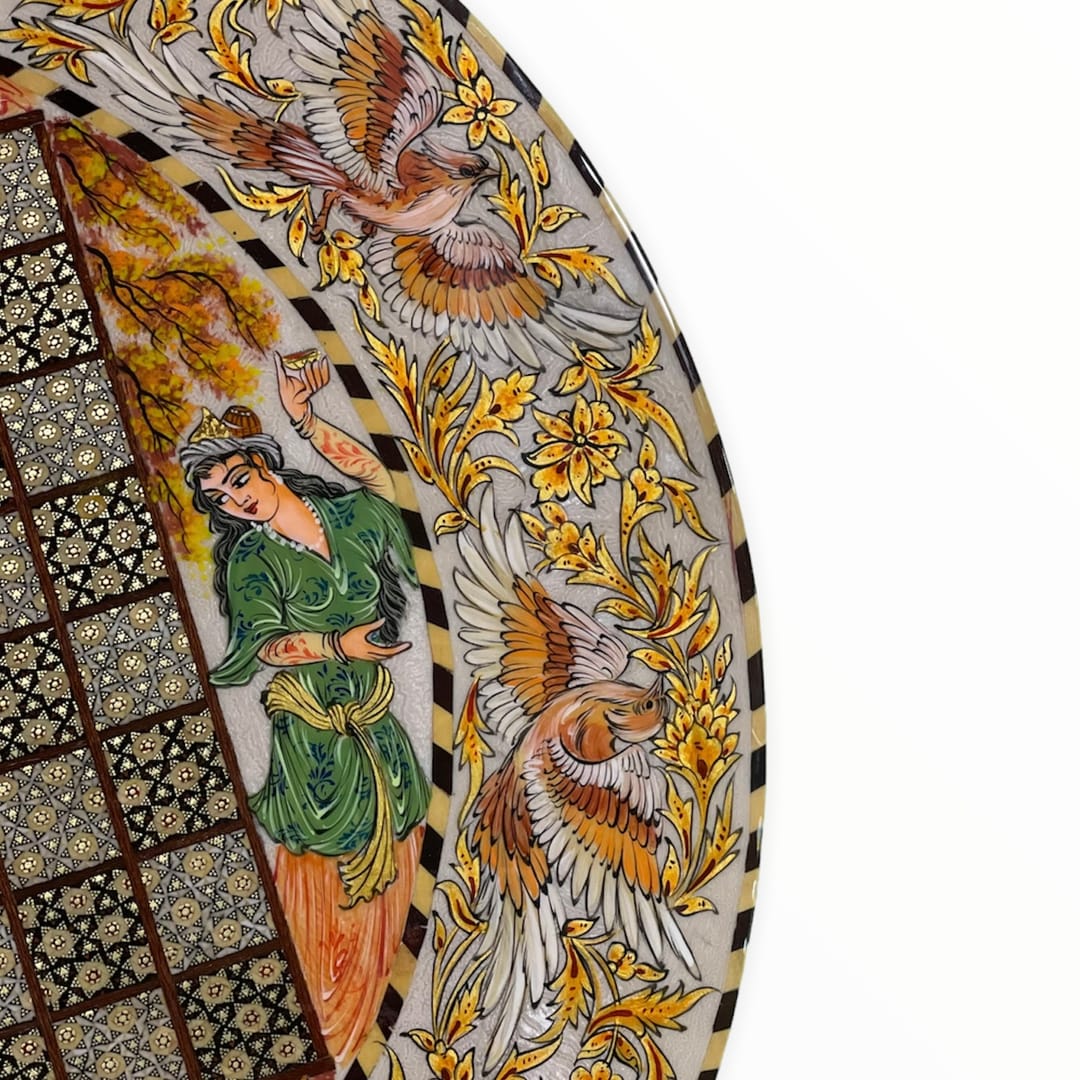 تخته نرد خاتم طرح انیران