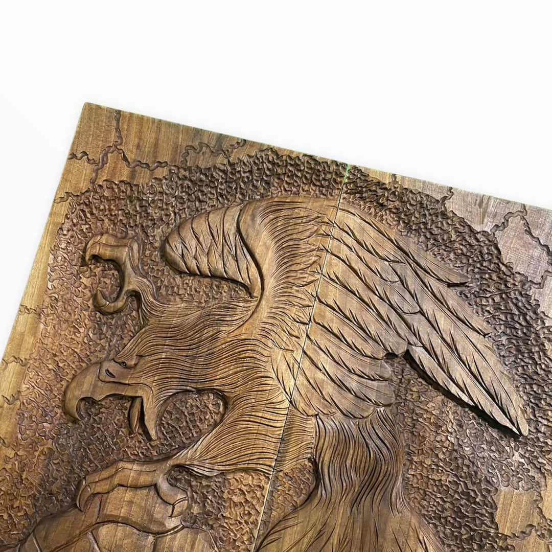 تخته نرد منبت طرح عقاب کد3137