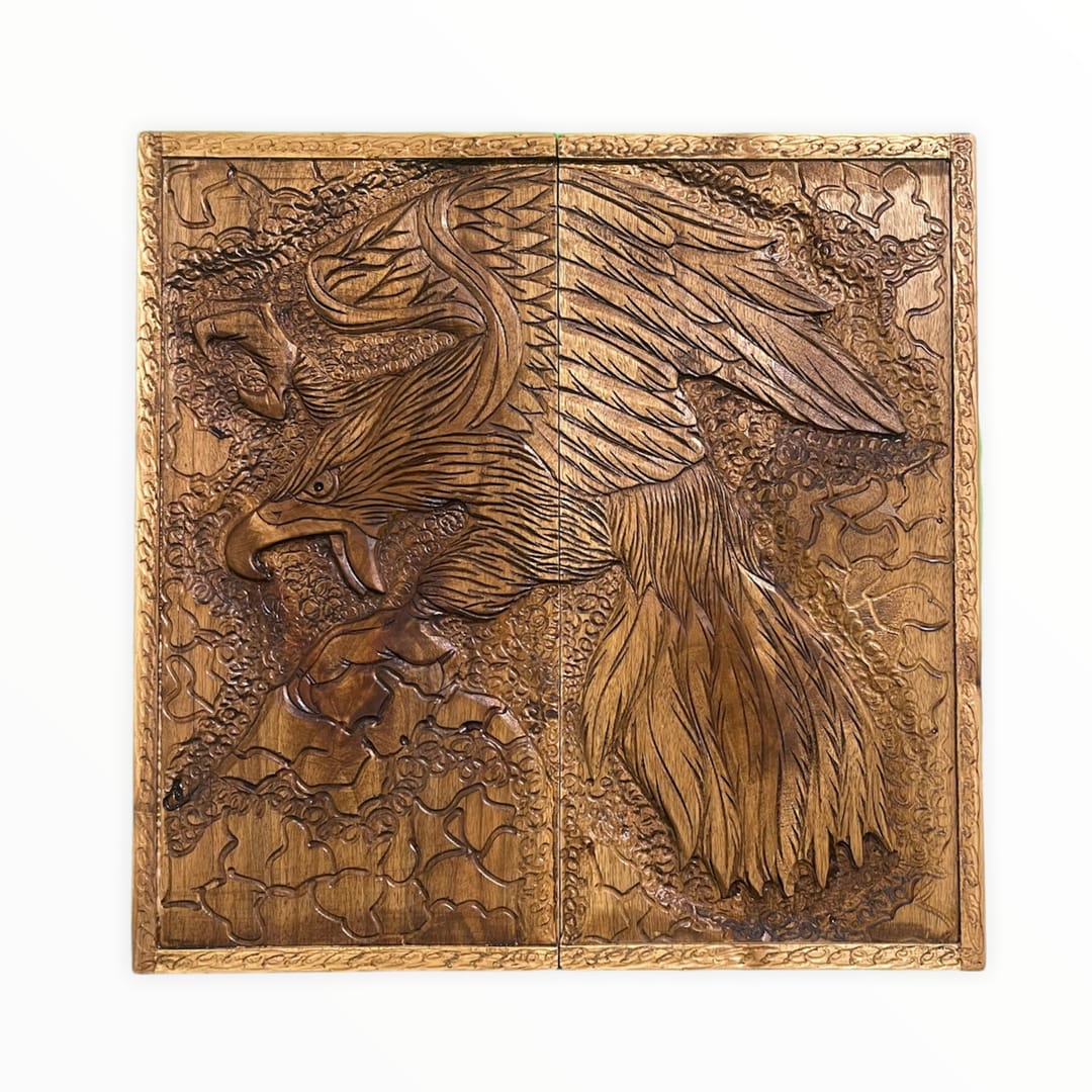 تخته نرد منبت طرح عقاب کد4037