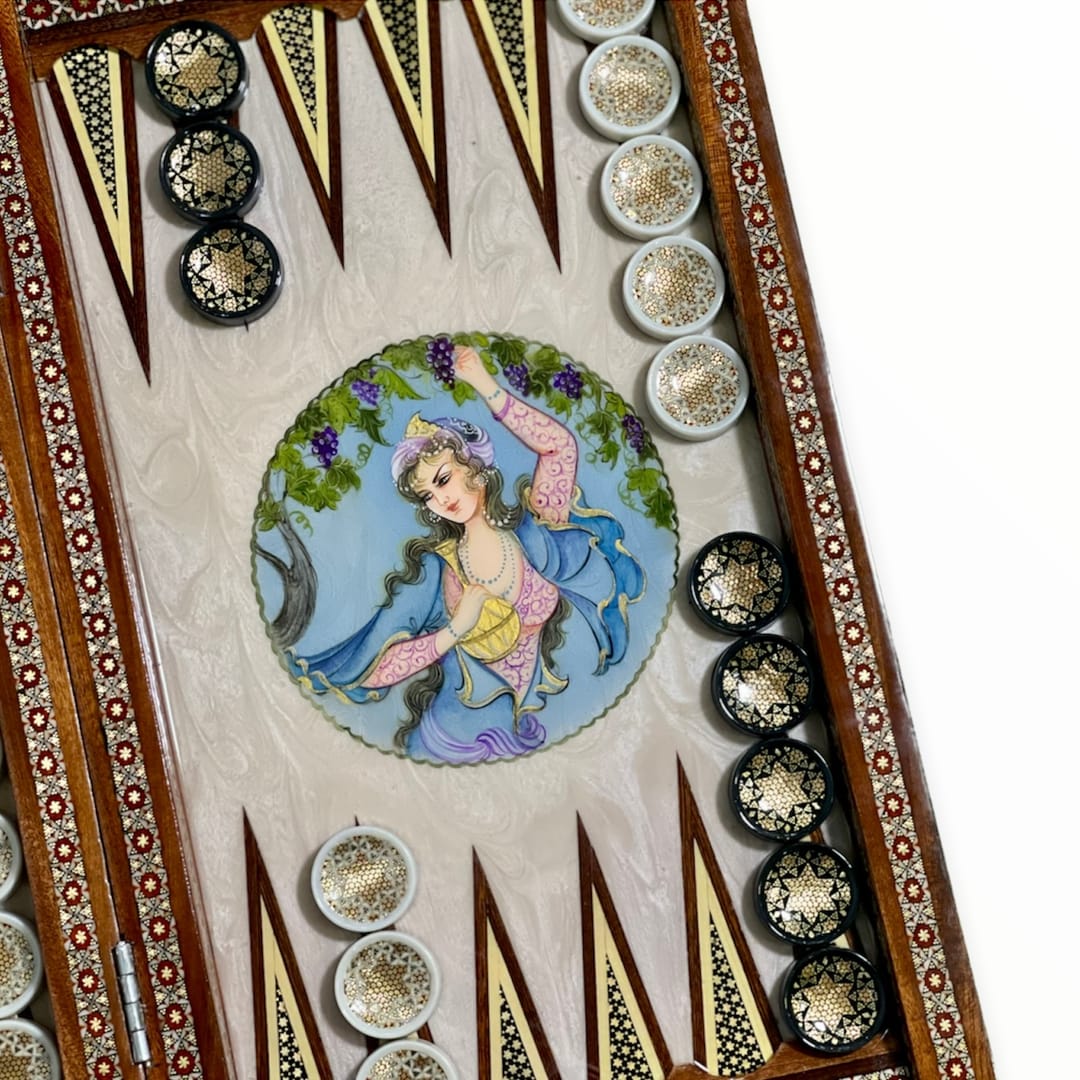 تخته نرد خاتم طرح ایراندخت