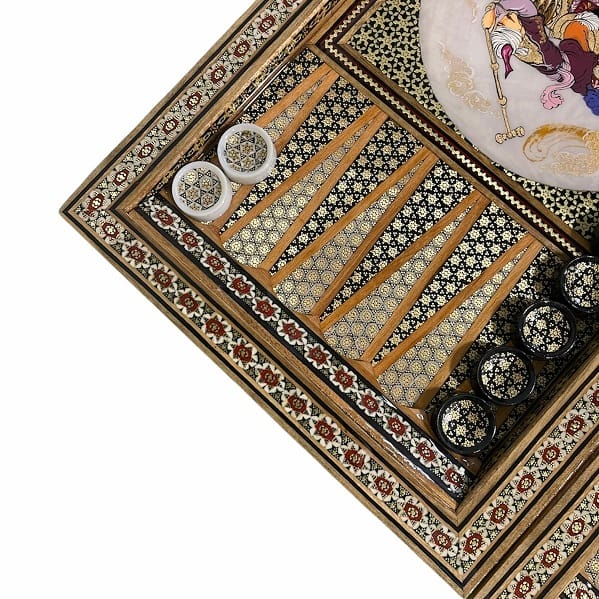 تخته نرد خاتم چوگان 50 سانتی