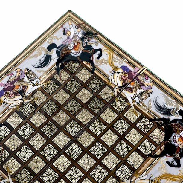 تخته نرد خاتم چوگان 50 سانتی