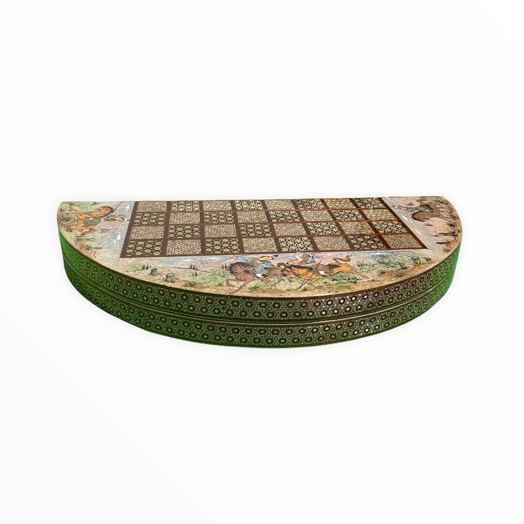 تخته نرد خاتم گرد چوگان کد4039