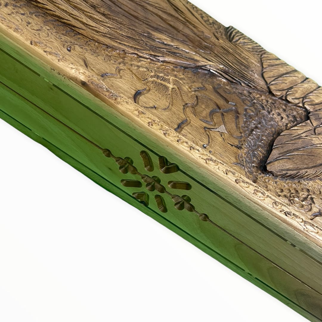 تخته نرد منبت طرح عقاب کد4037