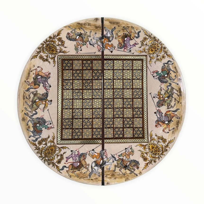 تخته نرد خاتم گرد چوگان