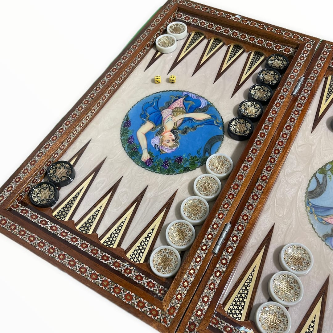 تخته نرد خاتم طرح ایراندخت