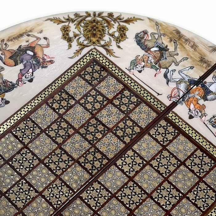 تخته نرد خاتم گرد چوگان