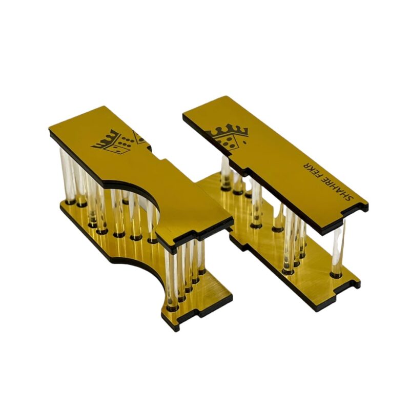 بافل باکس طلایی طرح تاج و تاس - Image 3