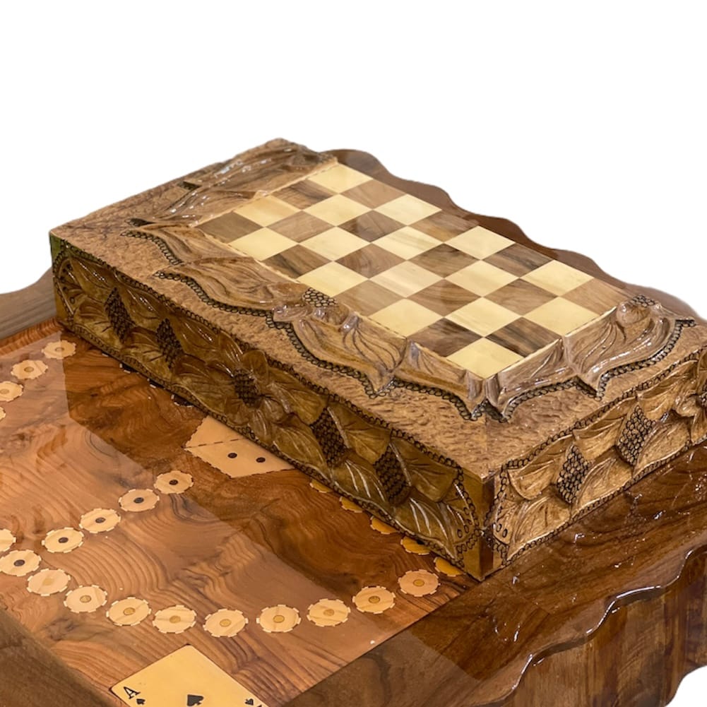 میز تخته نرد طرح پرده ای کد3200