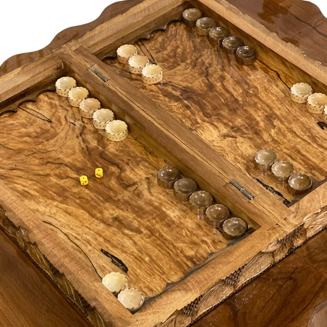میز تخته نرد طرح پرده ای کد3200