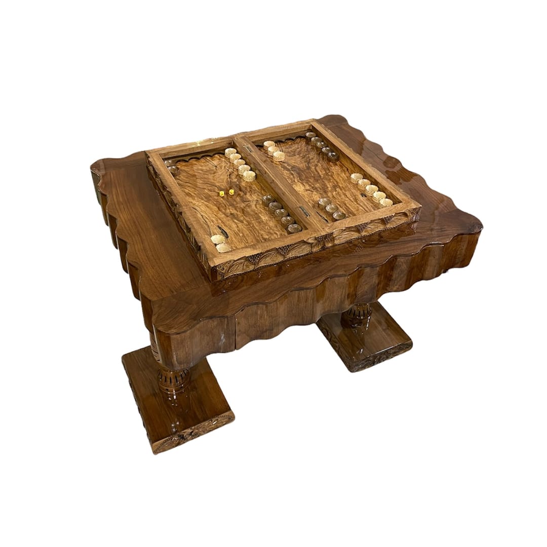 میز تخته نرد طرح پرده ای کد3200