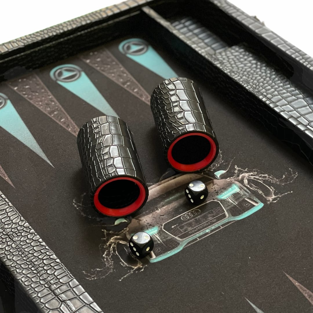 تخته نرد مدرن طرح ماشین