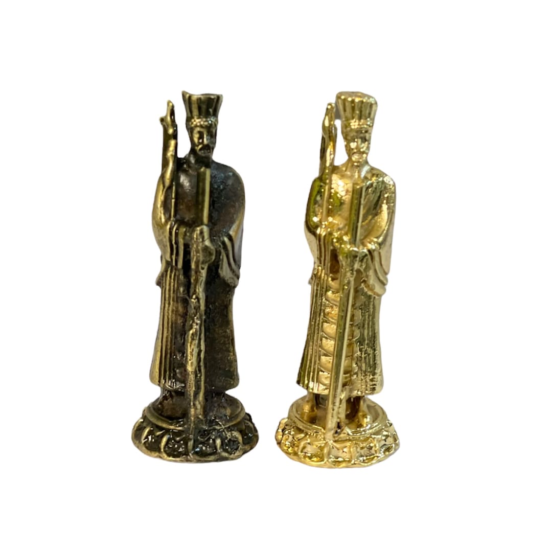 مهره شطرنج فلزی آنتیک طلایی