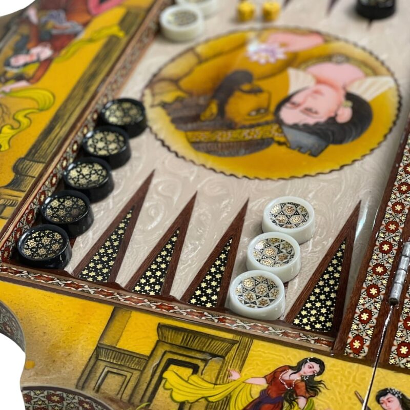 تخته نرد خاتم کوروش و ماندانا کد 4361