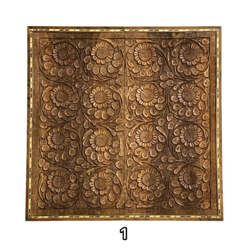 تخته نرد منبت طرح گل و بوته کد 4337