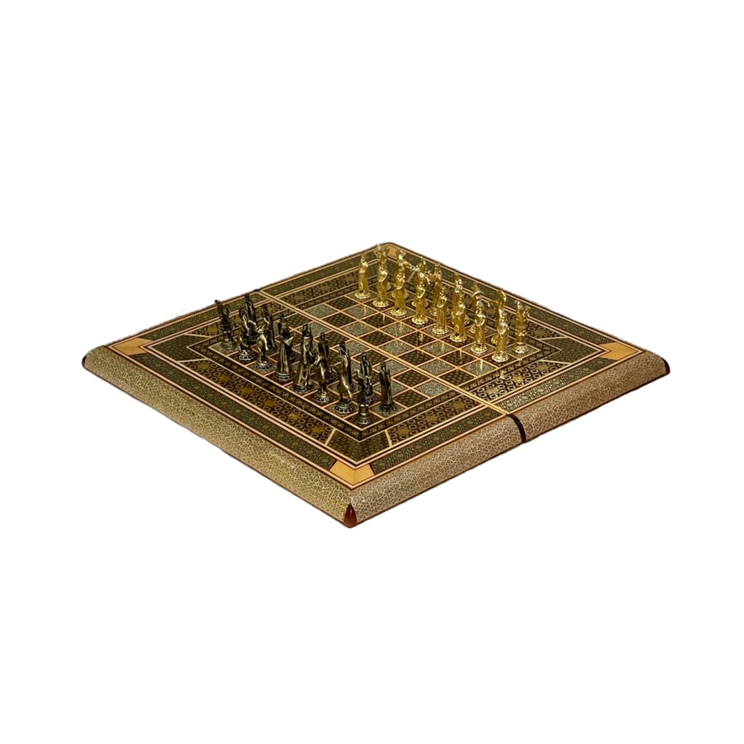 مهره شطرنج فلزی آنتیک طلایی