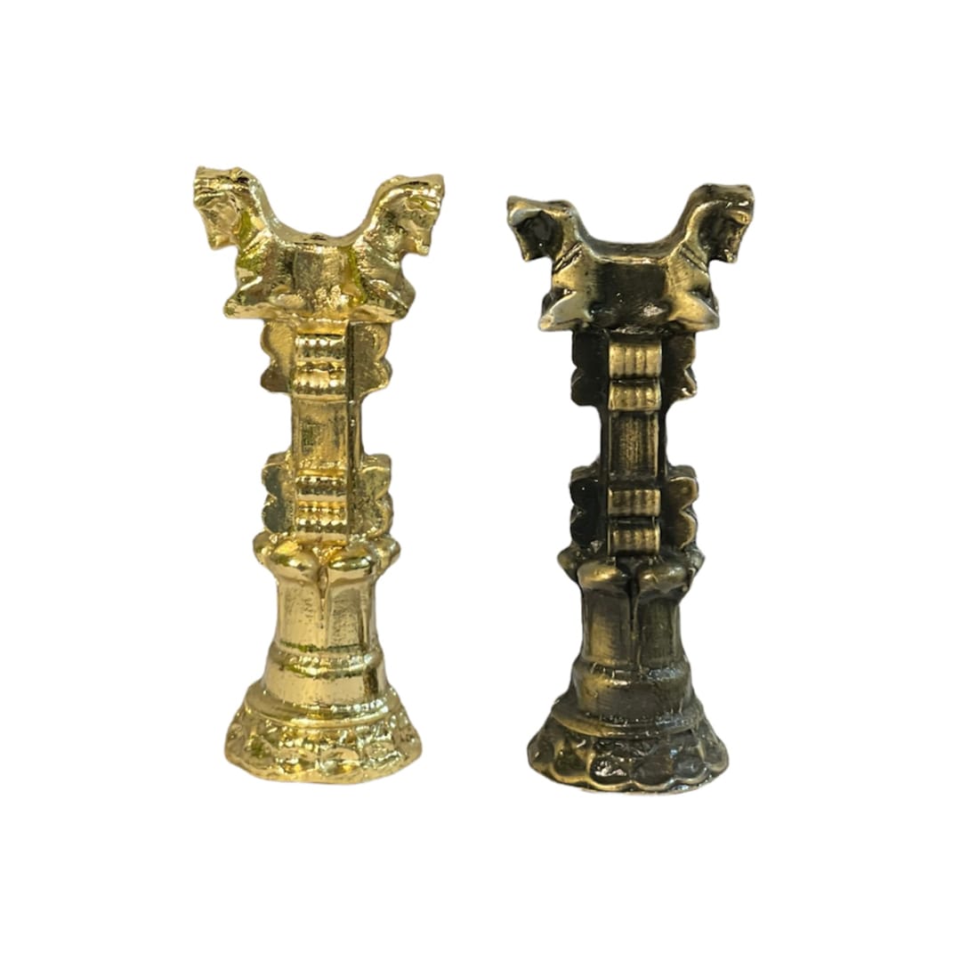 مهره شطرنج فلزی آنتیک طلایی