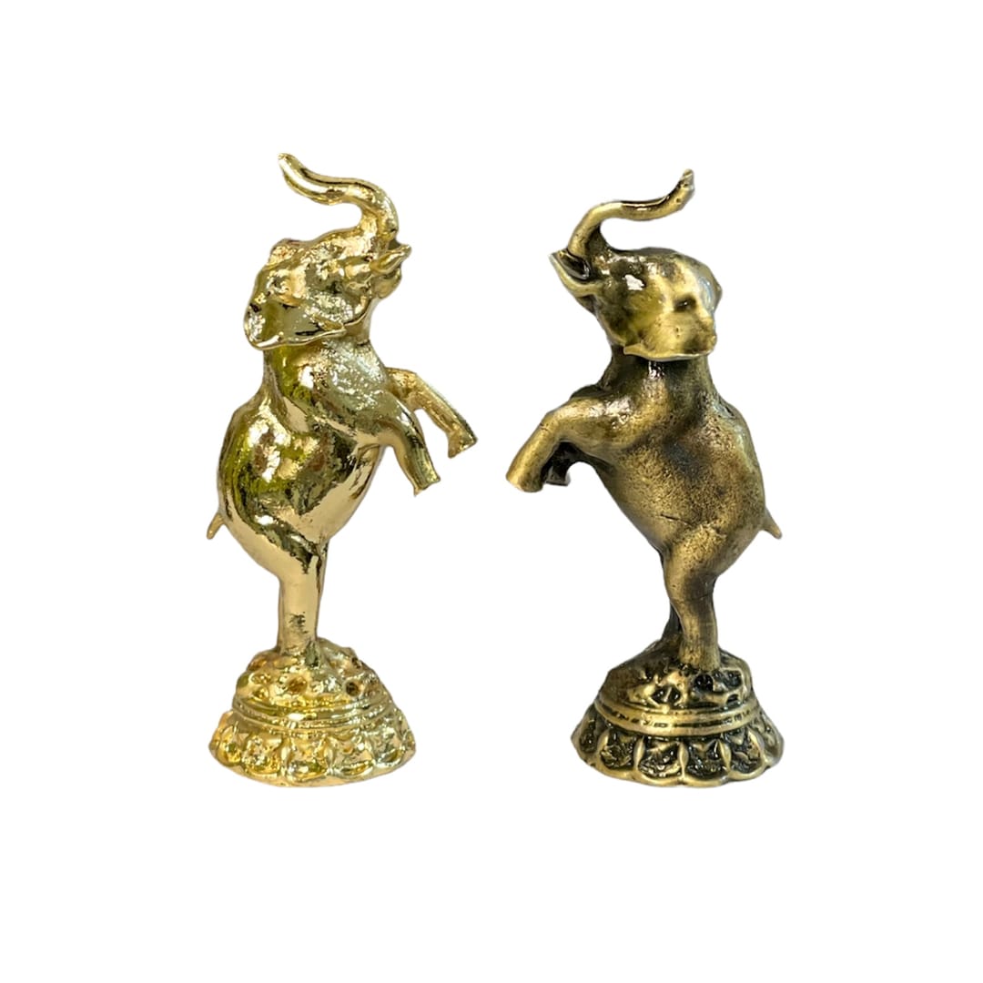 مهره شطرنج فلزی آنتیک طلایی