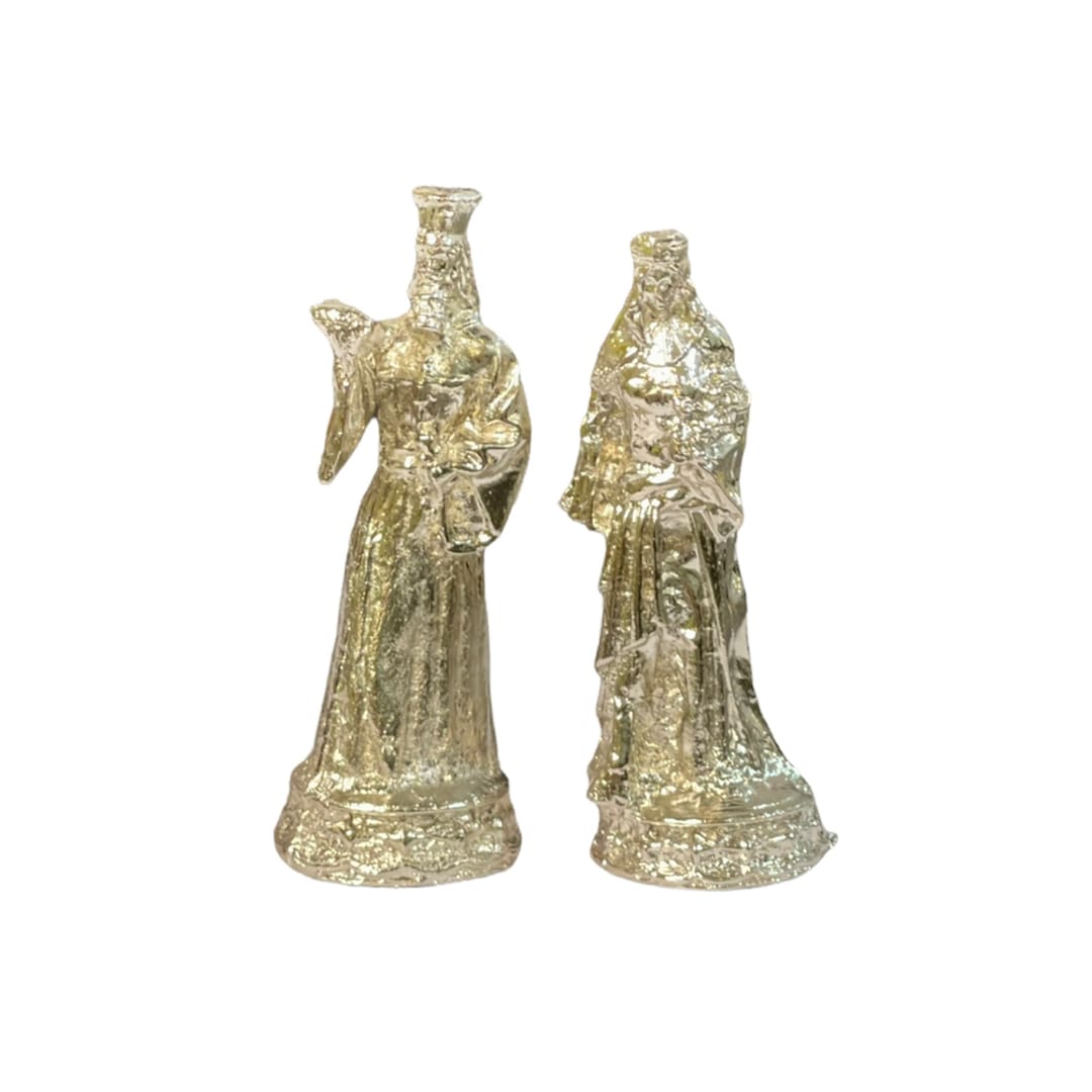 مهره شطرنج فلزی طرح هخامنشی نقره ای طلایی