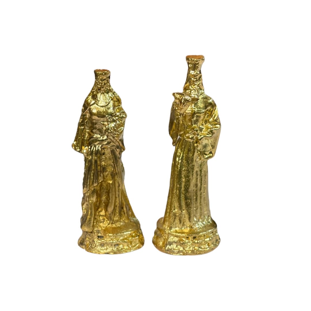 مهره شطرنج فلزی طرح هخامنشی نقره ای طلایی