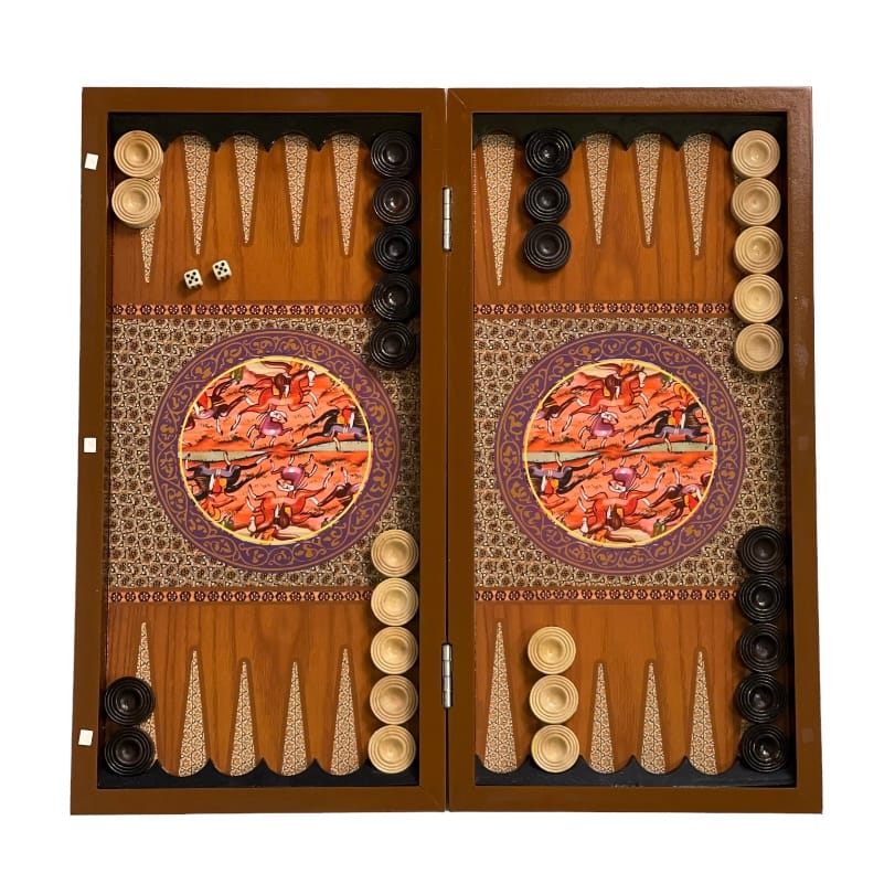 تخته نرد چاپی چوگان قرمز 2