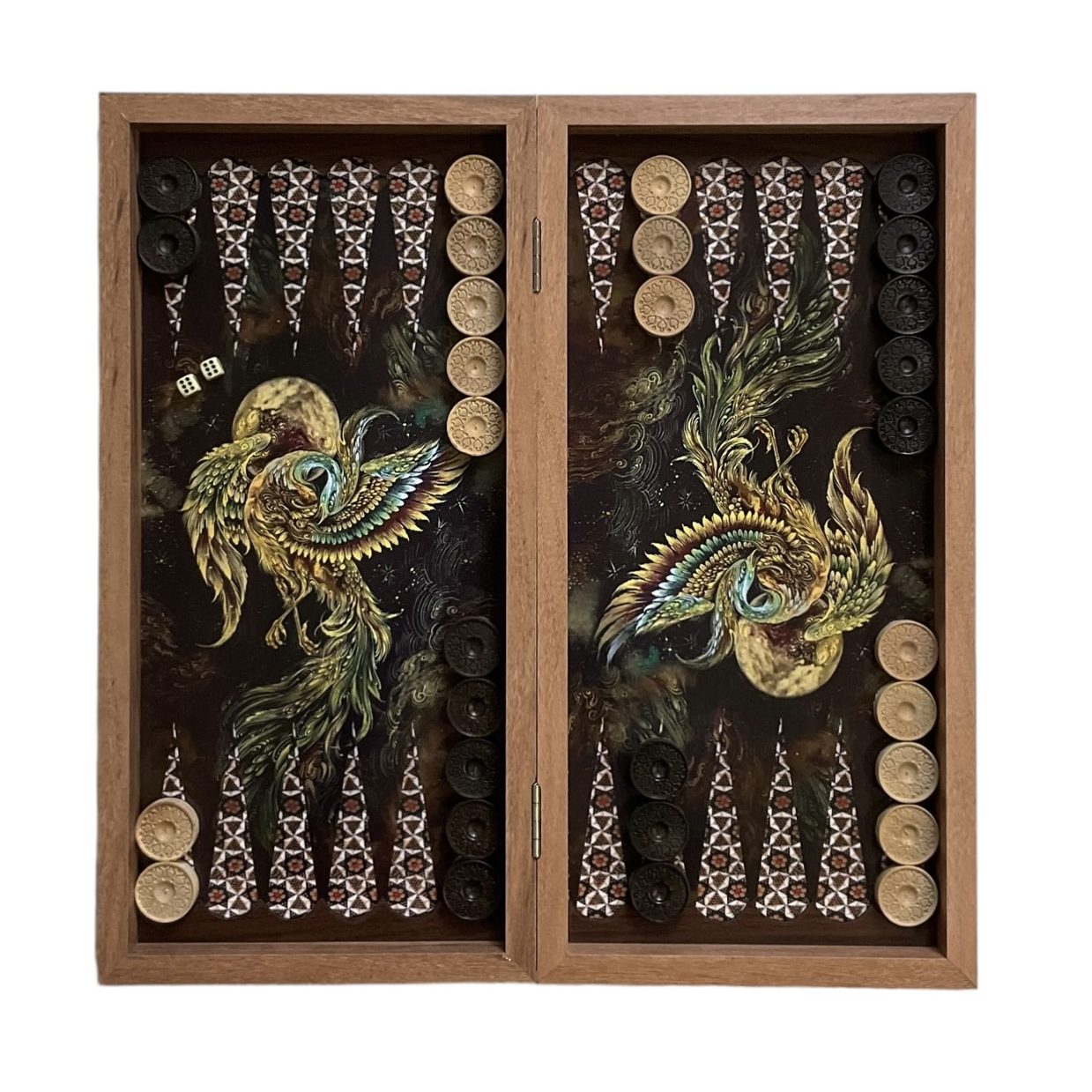 تخته نرد چاپی طرح سیمرغ 2