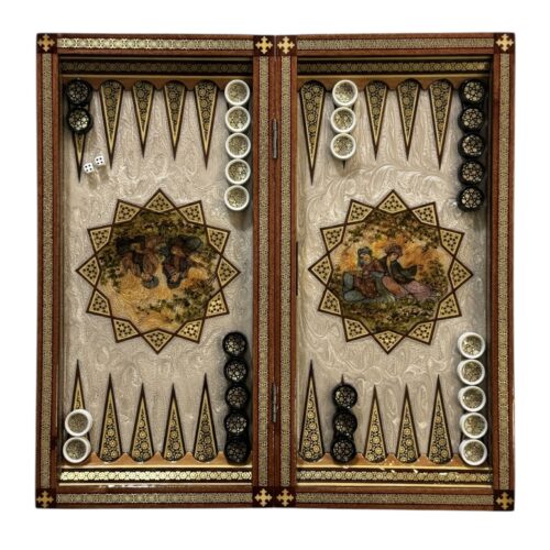 تخته نرد خاتم طرح شب های سلطنتی