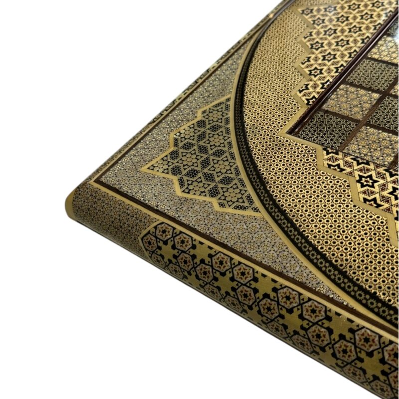 تخته نرد تمام خاتم طرح بوران - Image 15