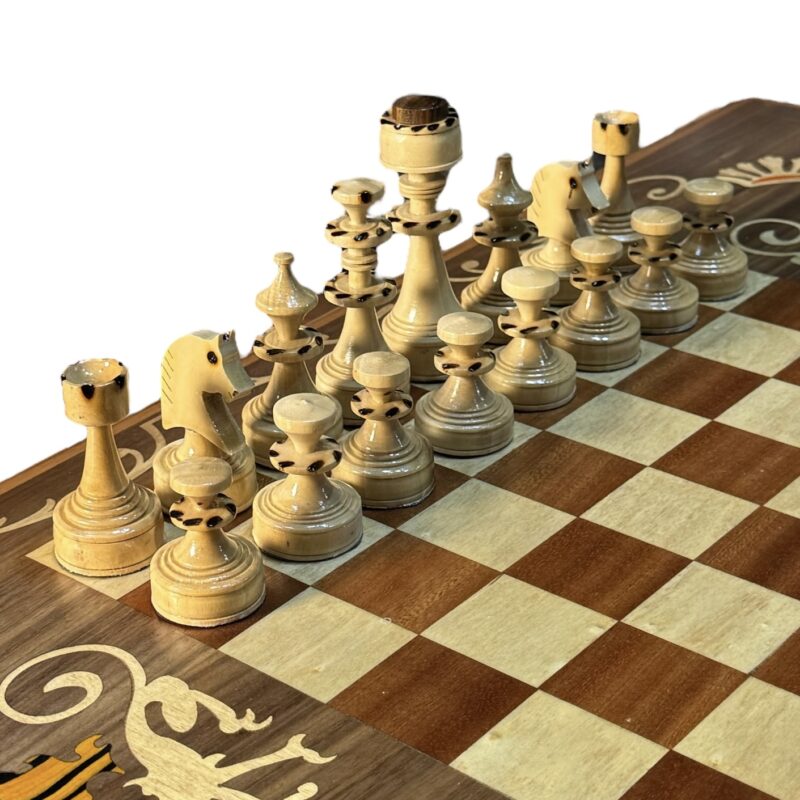 میز و صندلی تخته نرد و شطرنج طرح کارول - Image 5