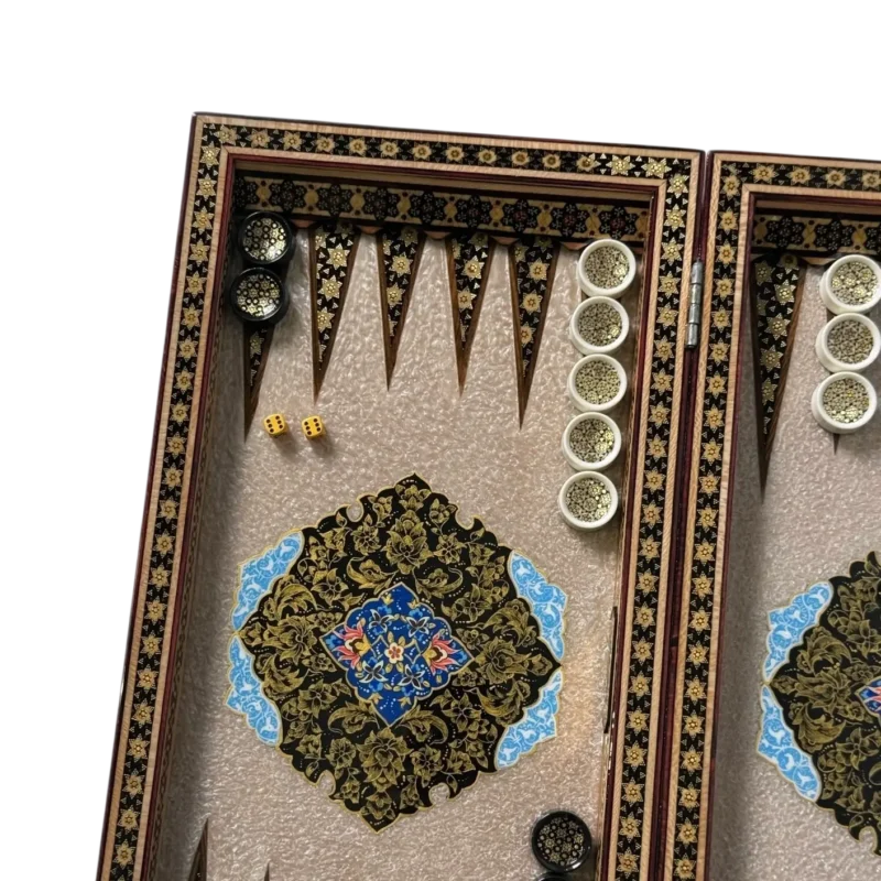 تخته نرد خاتم تذهیب کد 6590 - Image 4