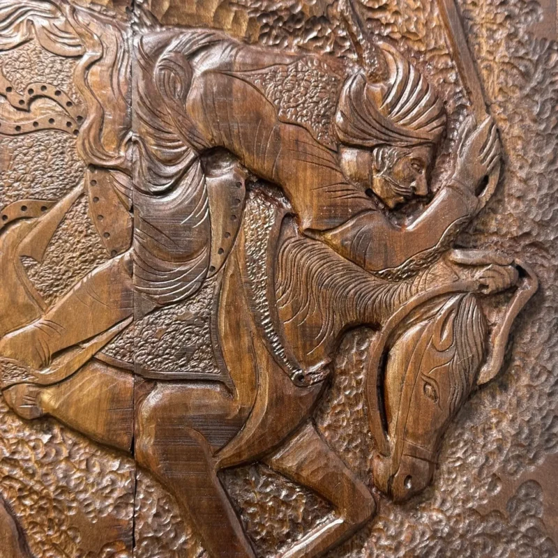 تخته نرد منبت طرح چوگان کد 6564 - Image 6