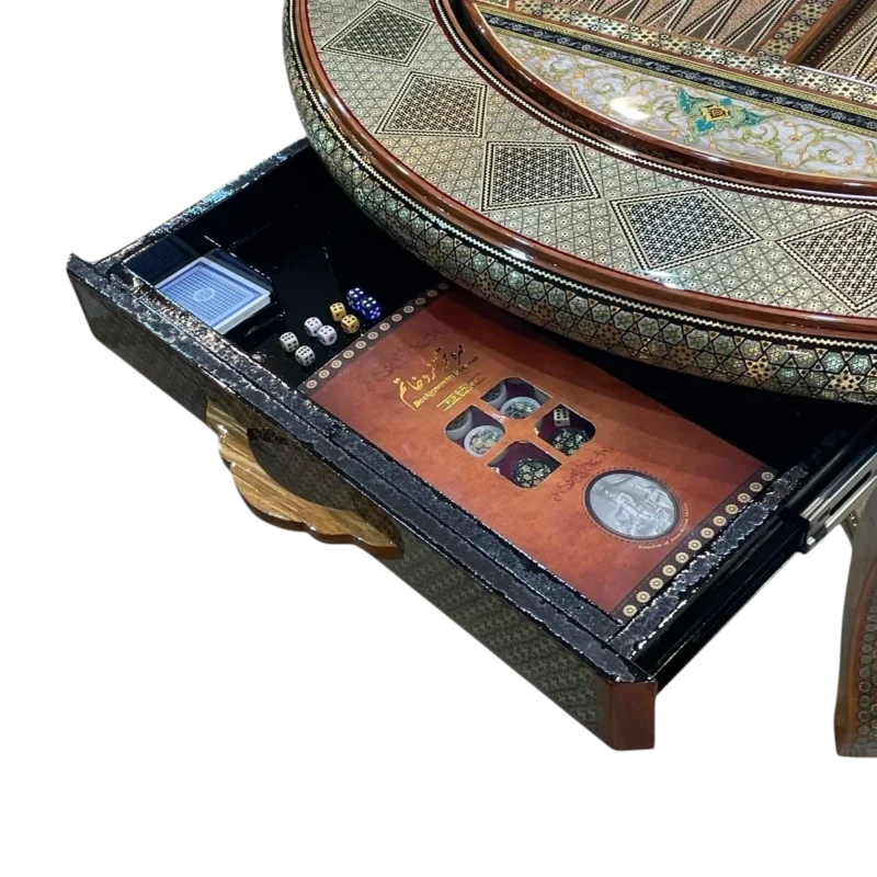 میز و صندلی 4 کاره خاتم طرح لنا - Image 10