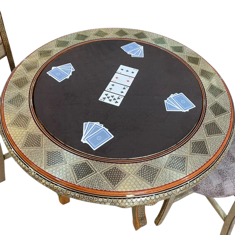 میز و صندلی 4 کاره خاتم طرح لنا - Image 7