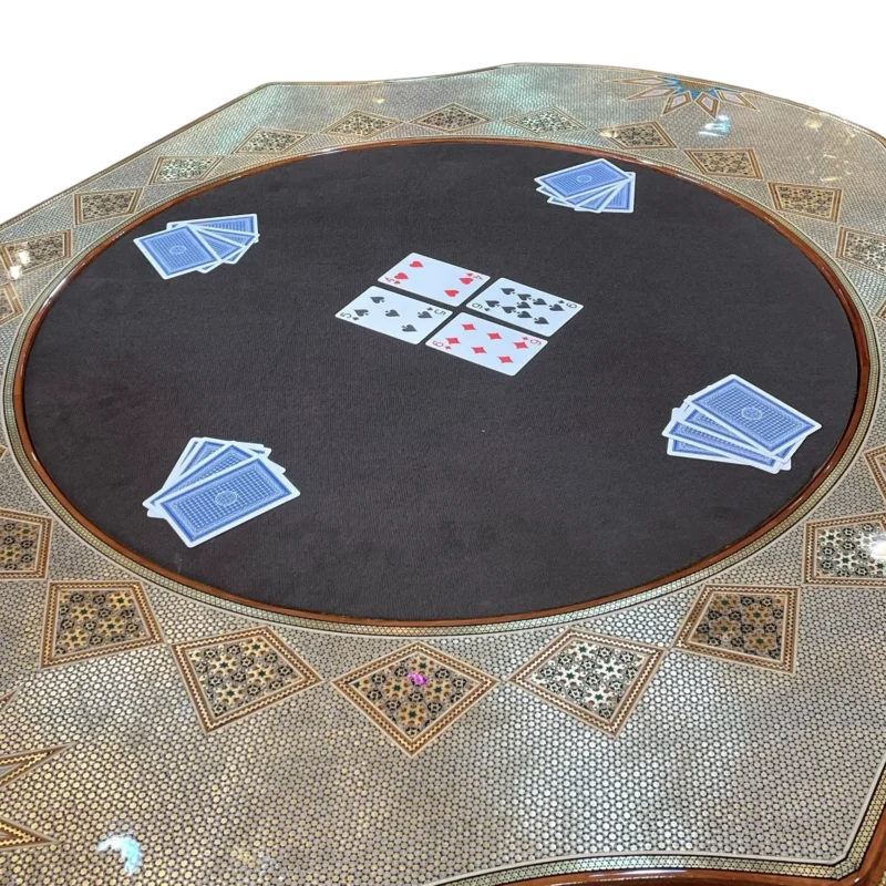 میز و صندلی خاتم بیضی 4 کاره - Image 6