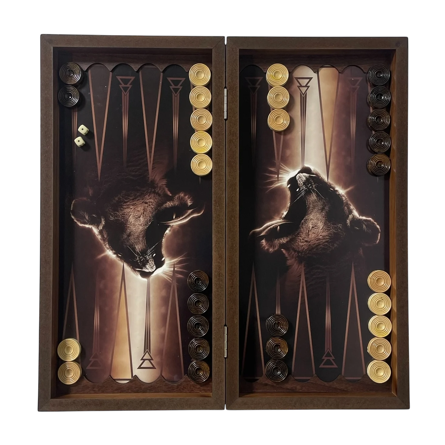 تخته نرد چاپی طرح ببر