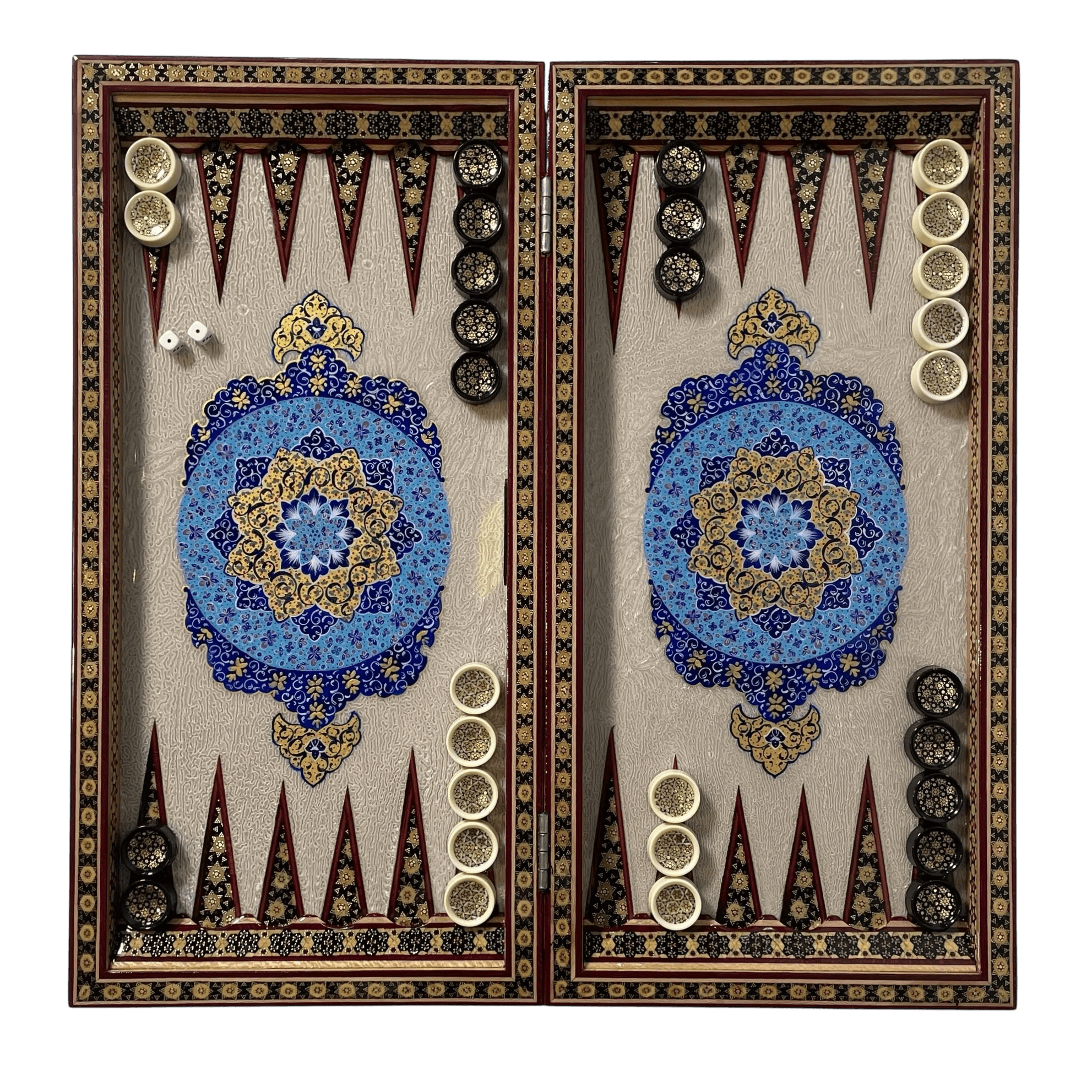 تخته نرد خاتم تذهیب طرح آوید